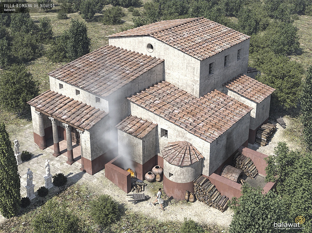 Balneum cerrado Villa romana de Noheda. Cuenca