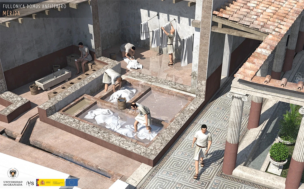 Fullonica domus anfiteatro romano. Mérida