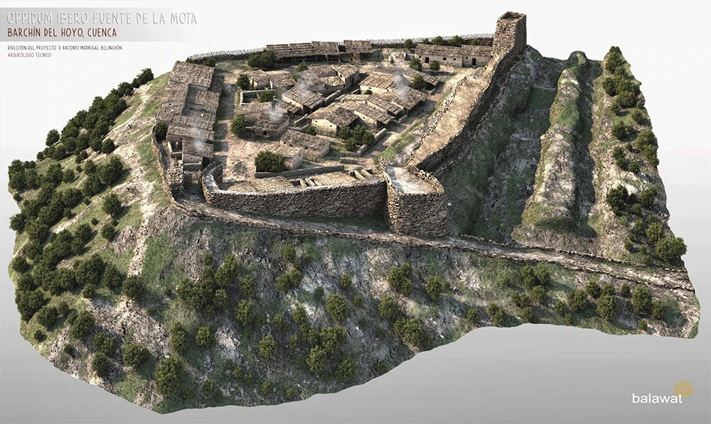 Oppidum Ibero Fuente de la Mota 3D. Cuenca