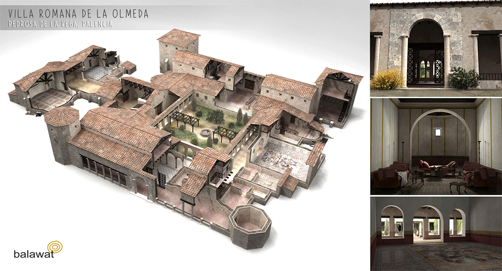 Villa romana de La Olmeda 3D. Palencia