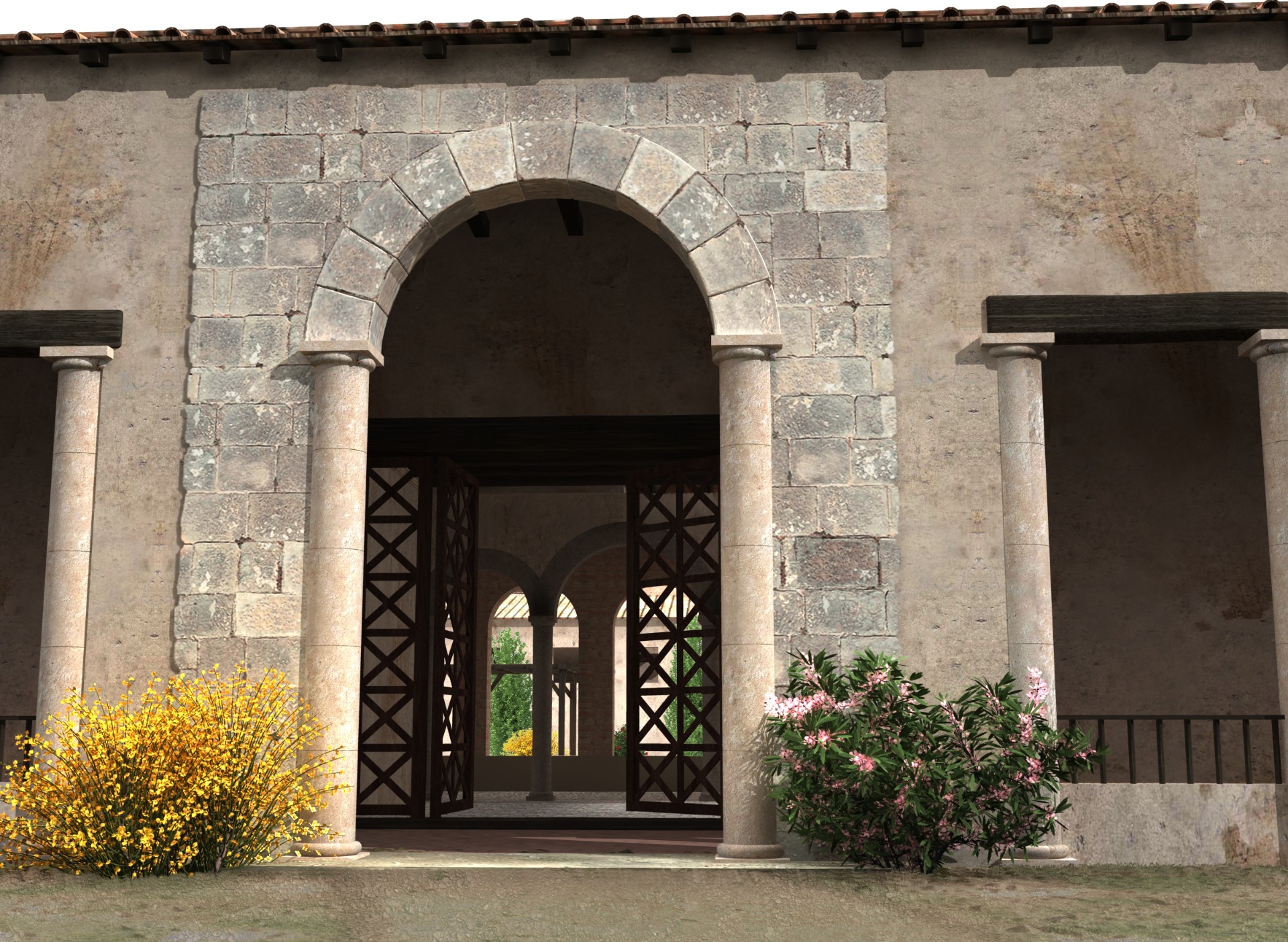 Entrada Principal de la villa