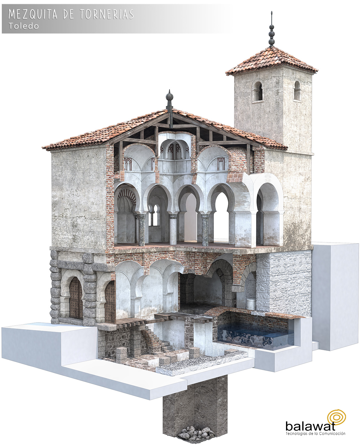 Mezquita de Tornerías en Toledo